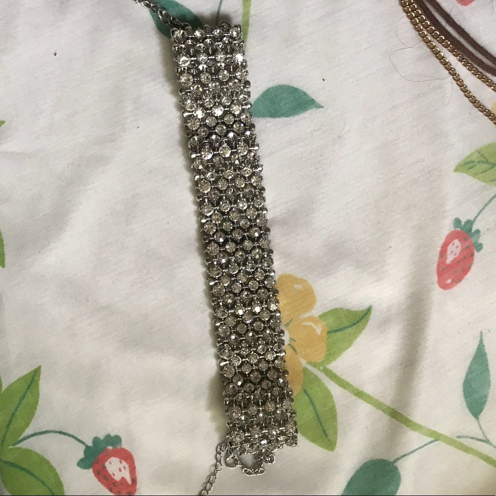 Rhinestone chunky Choker